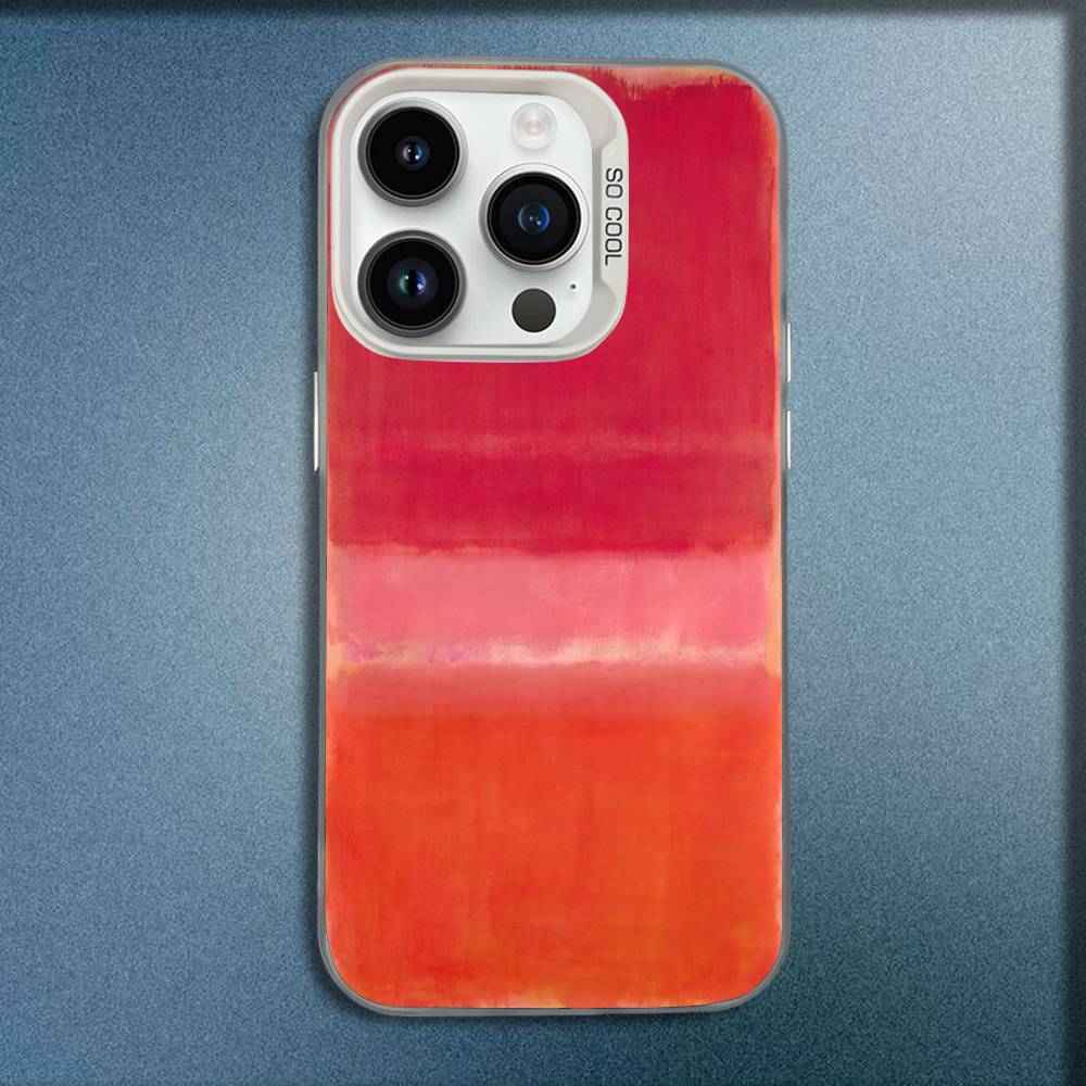 M-Mark Rothko Art Phone Case For iPhone 16,15,14,13,12,11,Mini,Pro,E,MAX White Candy Matte Shockproof Cover