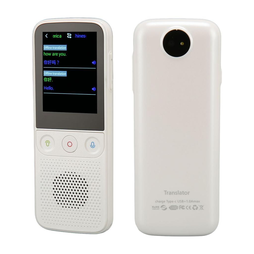 112 Languages Smart Voice Translator 2.4inch   1GB   8GB ROM Portable WiFi Language Translator Device