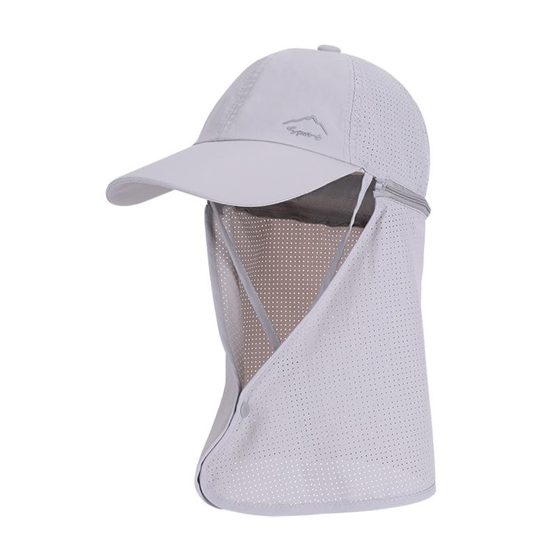 9237 summer sunscreen visor men's mountaineering fishing quick-drying bucket hat outdoor with shawl baseball cap children