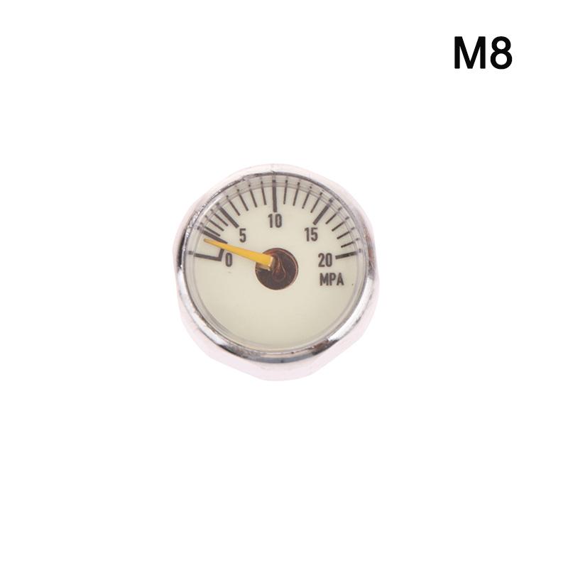 Air Mini Micro Pressure Gauge Manometer | Thread M10 M8 | 5Mpa 10Mpa 20Mpa 30Mpa 35Mpa 40Mpa 300Bar 3500Psi 5000Psi 6000Psi