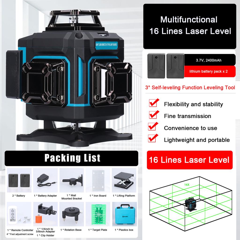 Multifunzionale 4D Con 16 Linee, Macchina Autolivellante A 3