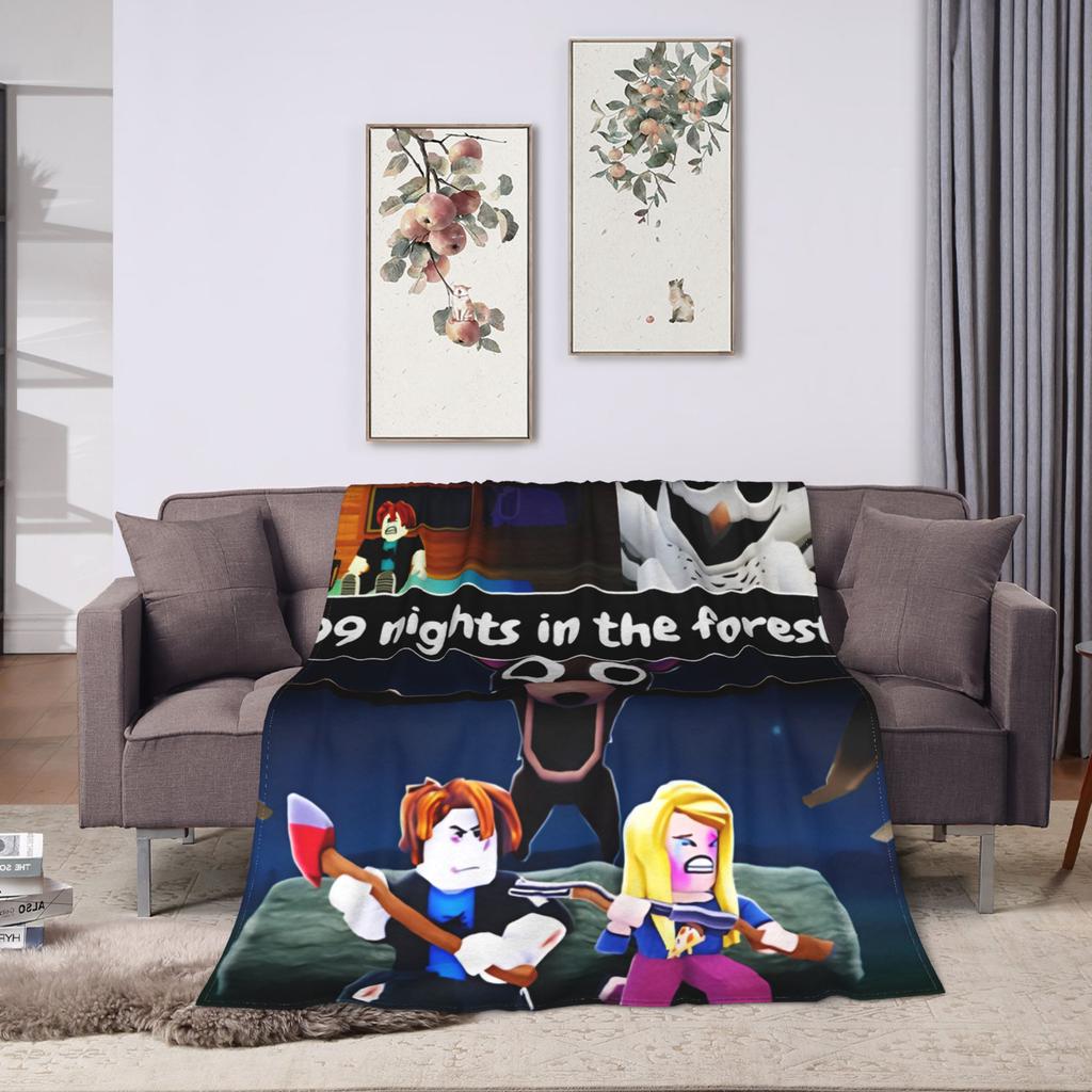 Travel 99 Nights In The Forest Game Bedding Throws Flannel Bedspread For Living Room Fashion Sofa Bed Cover