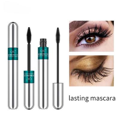 Dvojitý efekt 4D Řasenka voděodolná tenká natočení natočení přirozená hustá 2v1 řasenka make-up