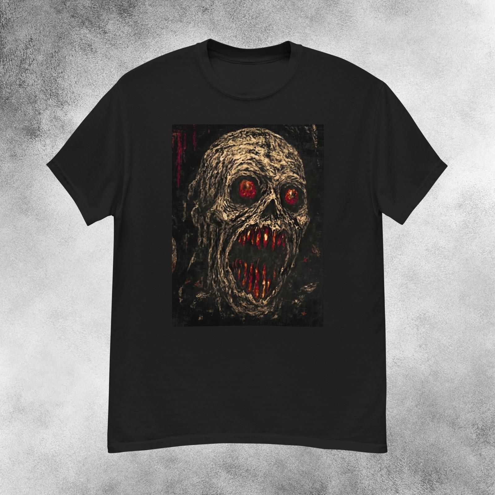 Blood Mutant Zombie Skull Horror T-Shirt Men s S-2XL S разноцветный
