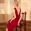 Robe de nuit longue sexy en résille à larges bretelles Bordure en dentelle Élégant pyjama camisole Vêtements d'intérieur pour femmes 419 Vêtements de nuit confortables et flatteurs avec design de bretelles chic