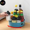 360 Storage Non-slip Tray Degree Rotating Plastic Multifunctional Cosmetic Snack Fruit Seasoning Box for Kitchen