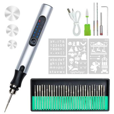 USB Şarj Edilebilir Gravür Kalem Akülü Mini Elektrikli Gravür Gravür Makinesi Döner Aracı Kazınmış Takı Cam Taş Aracı