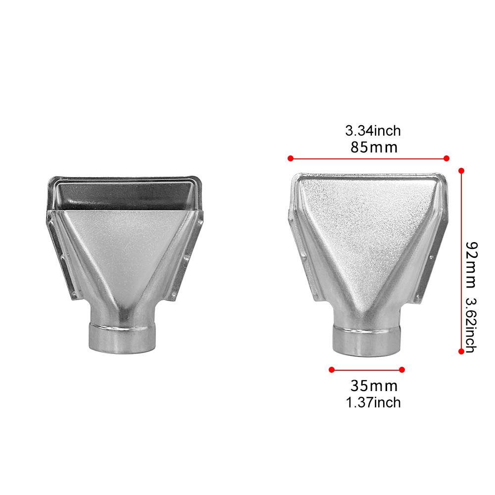 Heat Gun Nozzles Hot Air Gun Nozzles for Building Hair Dryers Spoon Reflector Scraper Cone Glass Protection Nozzle 35mm Diameter