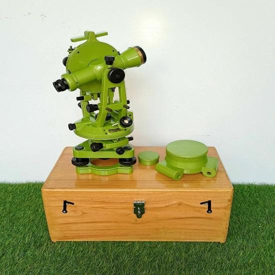 Aluminium Telescopic Alidade Survey & Level Theodolite Transit with Wooden Box