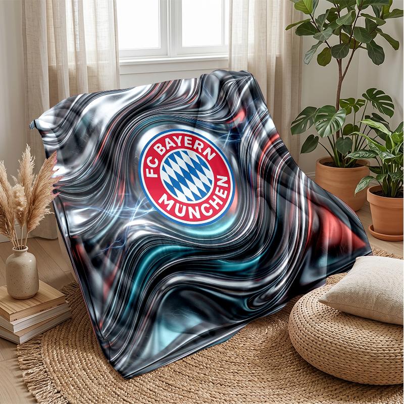 Bayern Munich Theme Blanket Soft Flannel Blanket Plush Throw Blanket Cozy Sofa Bed Blanket for Home Decor
