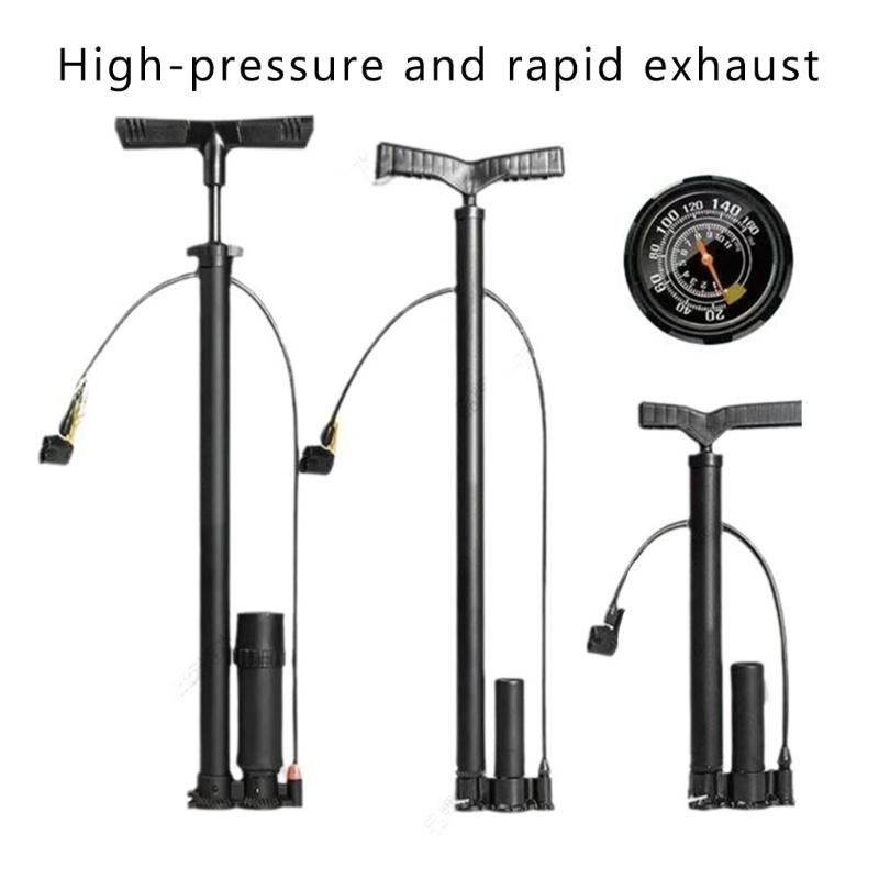 Road Bike Pump Cycling Portable Bicycles Floor Pump Basketball Toy Tire Inflator Airs Pump Cycling Accessories