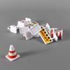 15 Stück/Set Kleinkind Mini Verkehrszeichen Modell Spielzeug Straßensperre Kindersicherheitserziehung Puzzle Verkehrsspielzeug Geschenke