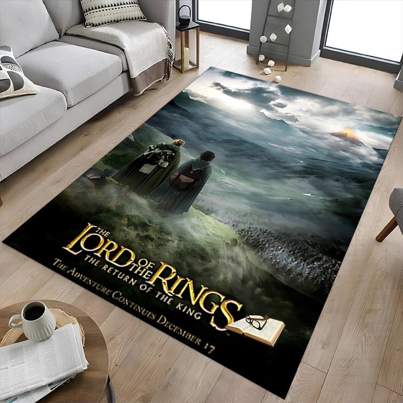 1pc The Lord of the Rings The Return of the King Carpet, for Home & Office Decor, Desk Chair Carpet, Festive Gift,Conference Room CarpetL1274