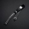 Japanese & Korean Style Men's Black Stainless Steel Engravable Bracelet