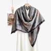 Chinese style fragrant cloud gauze square scarf silk scarf floralsprinting double-sided silk scarf shawl