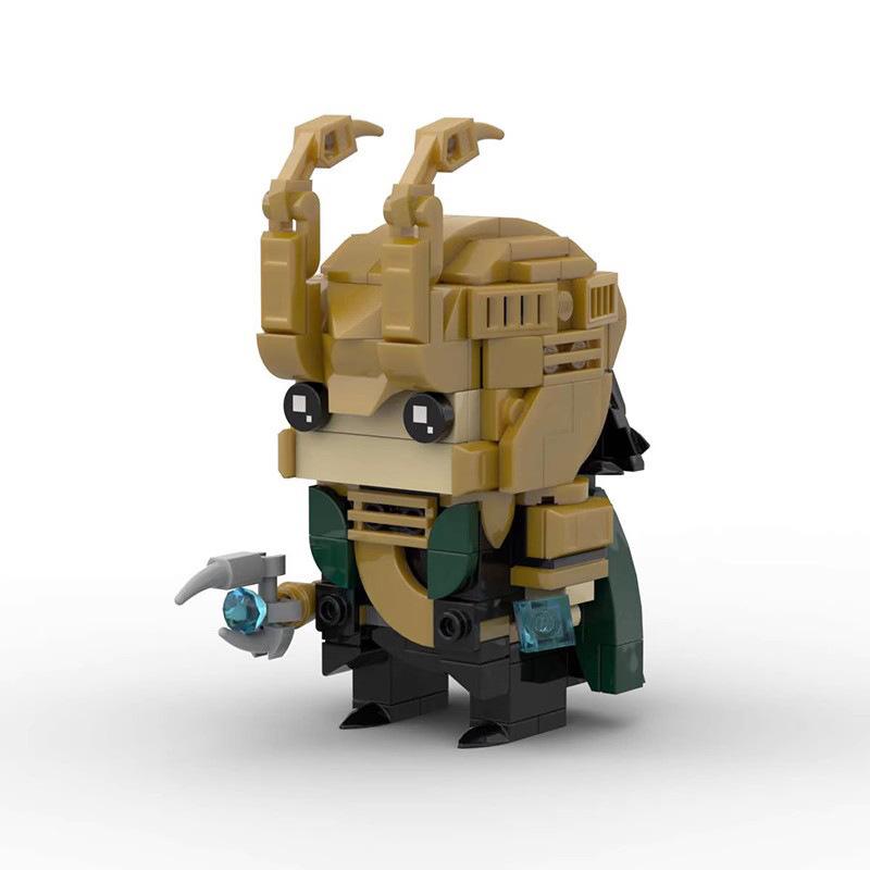 Rocky Male Creative Doll Assembly Model Toy Gift Square Head Model Small Particle Building Blocks