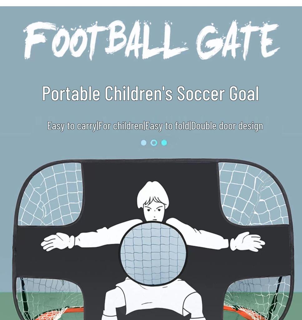 Portable Foldable 2-in-1 Soccer & Tennis Goal for Kids - Multifunctional Training Toy