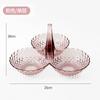 Kitchen Candy Fruit Plate European Plastic Stackable Dried Fruit Snacks Tray Home Wedding Party Table Dessert Decoration Plate
