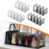 Adjustable Handbag Storage Compartment Box Plastic Organizer Drawer Separator for Closet Bag Organization