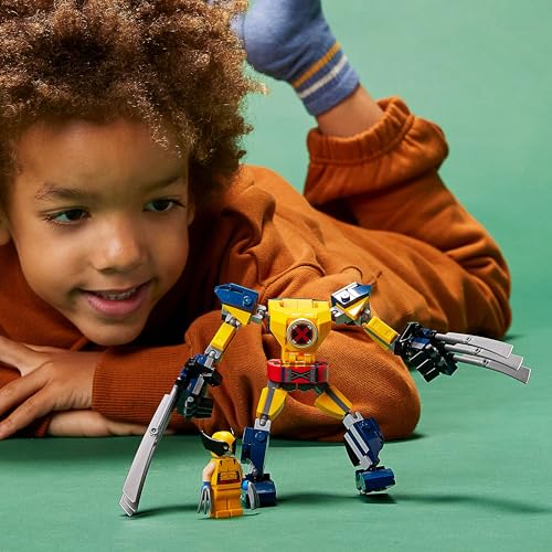 LEGO Super Heroes Wolverine Mech Suit 76202 Toy Blocks Gift Superhero American Comic Sentai Hero Boys Ages 7 and Up