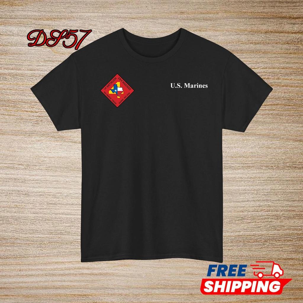 1st Battalion 23rd Marine Regiment USMC Small Logo T-Shirt S To 5XL Made In USA