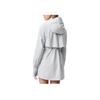 Fila Leisure Hooded Mid-Length Woven Jacket Women Jackets Semi-Transparent-Curtain-Gray A11W515713FGY