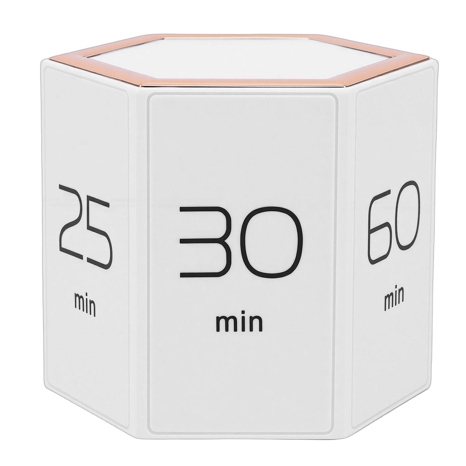 

Таймер Помидоро Кубик Шестигранник Таймер Продуктивности 1 5 10 25 30 60мин Индивидуальный Обратный Отсчет для Задачи Работы Учебы Белый
