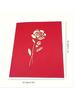 3D Pop-Up Happy Birthday Rose Card - Perfect for Anniversaries, Mother's Day, Weddings - Greeting Women,Youngsters with Envelope
