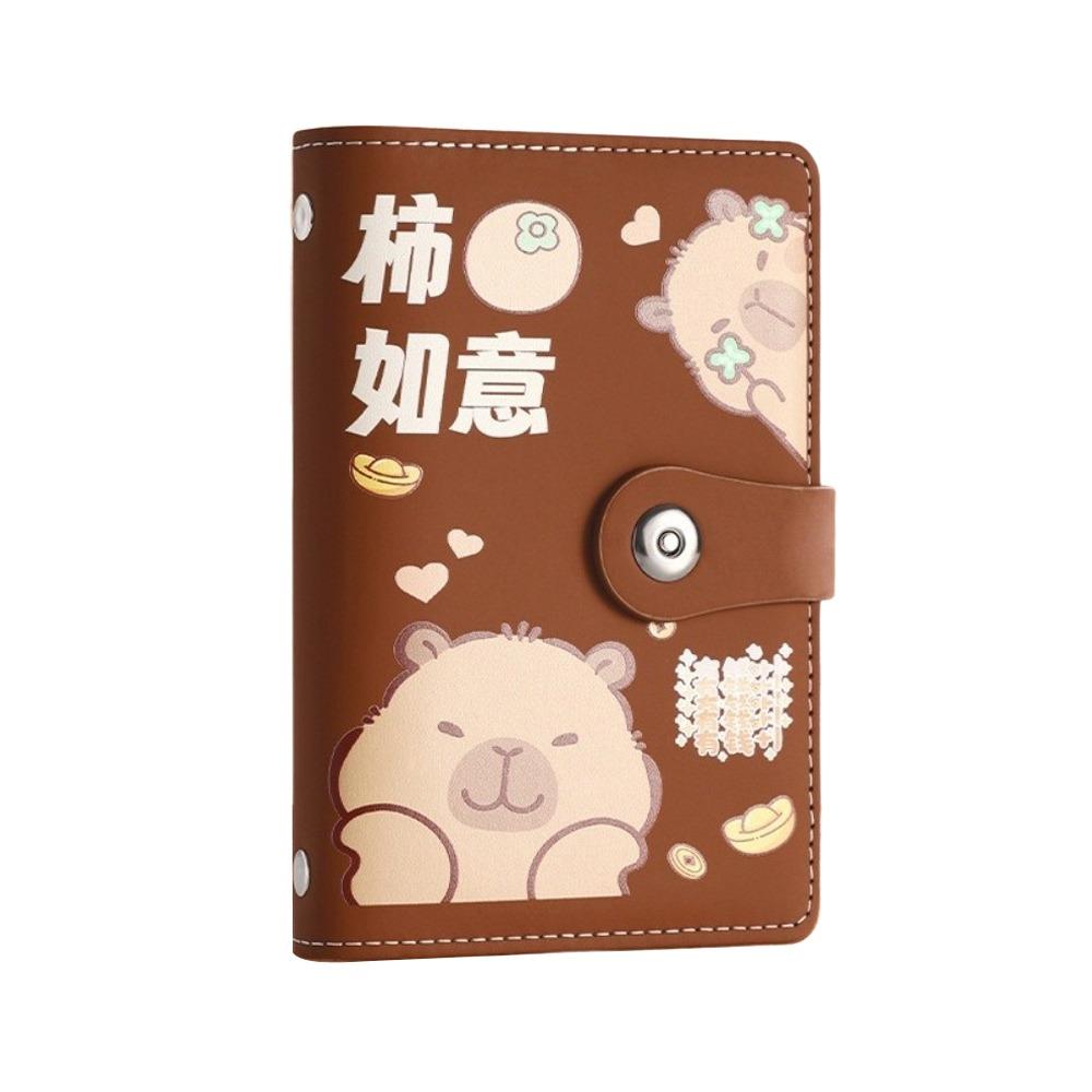 Lockable Design 100 Envelopes Money Saving Challenge Capybara Savings Binder  for Children