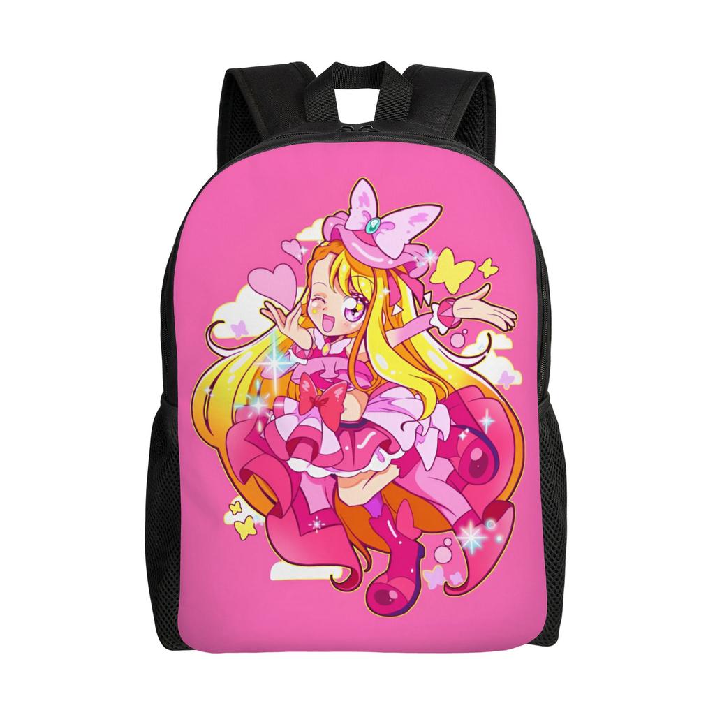 Pretties Anime Cures Backpacks for Men Women Waterproof College School Bishoujo  Bag Printing Bookbag