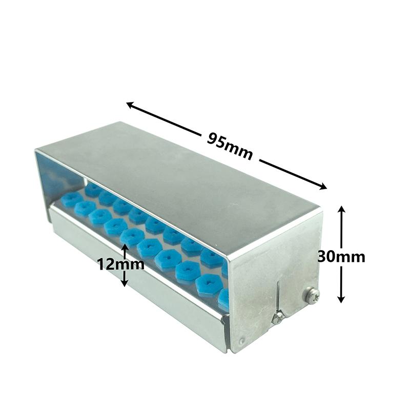 8/12/30 Holes Autoclavable Dental Supplies Box Disinfection Holder Stander for Dental Bone Bur Lower Speed Burs