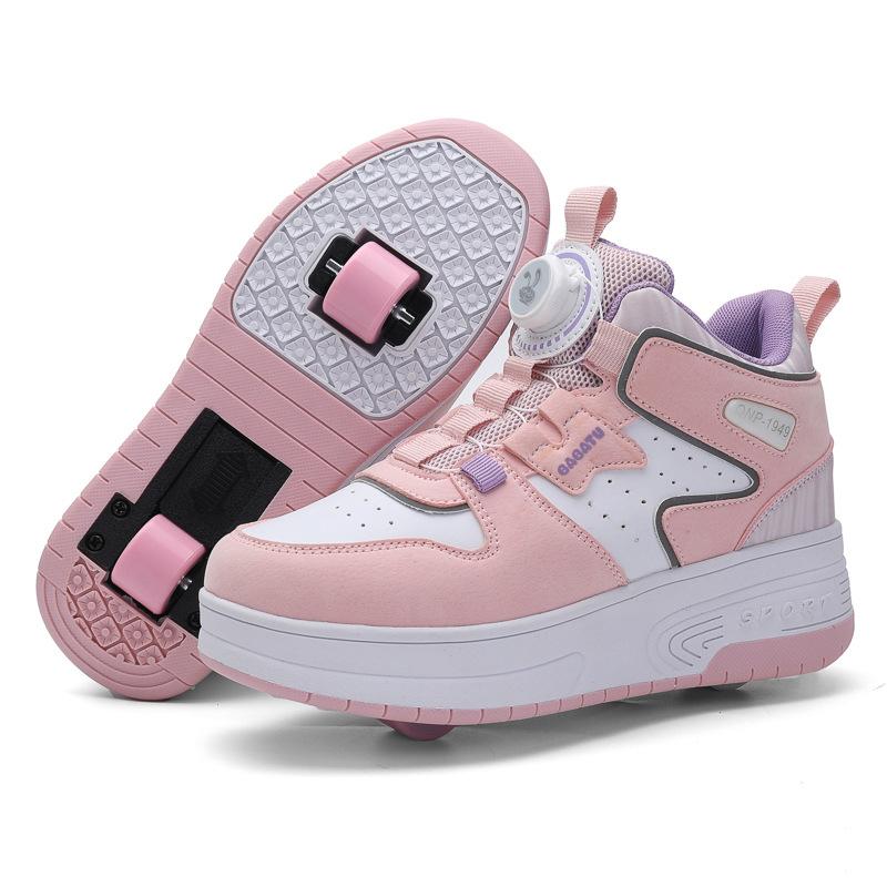 

New s Walking Shoes Boys Four Wheel Cool Detachable Automatic Roller Girls High Beauty Skating 42