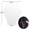 Heart Acrylic Sheet Clear Cast Plexiglass Panel Thick Plastic Glass Board for LED Light Base Signs DIY Display Projects Craft