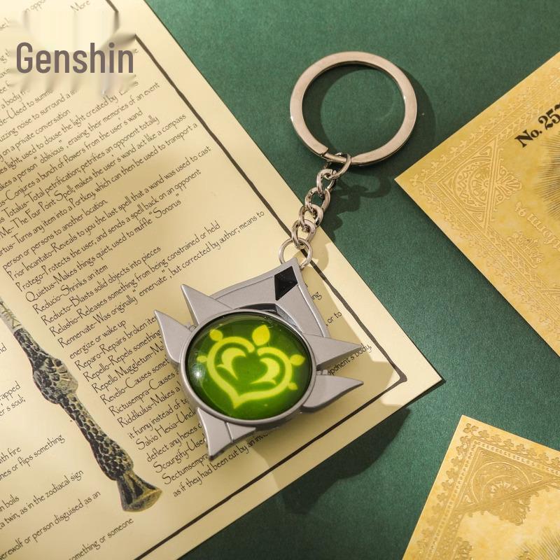 Luminous Genshin Impact Anime Keychain & Backpack Accessories - Creative Gifts for Girls & Best Friends