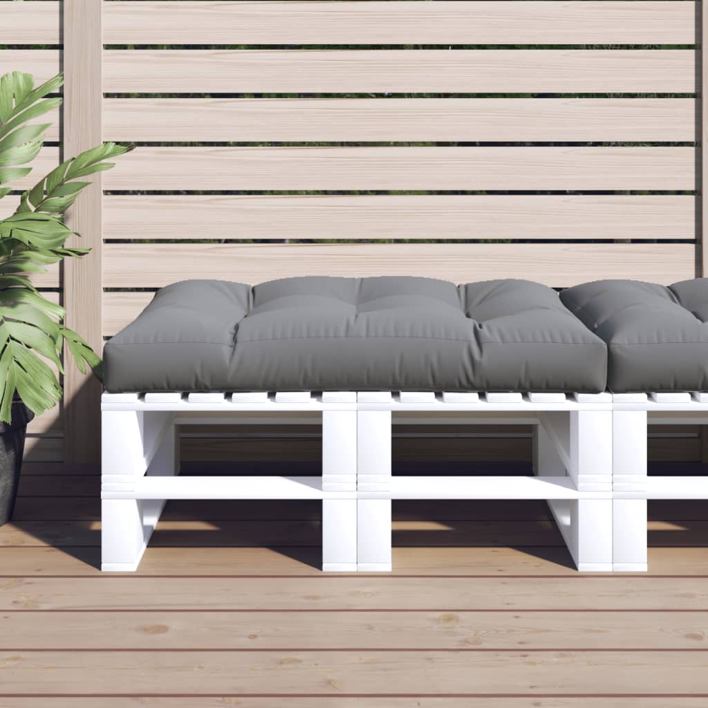 Pallet Cushion Gray 120x80x12 cm Fabric