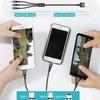 3 In 1 Magnetic Micro USB Cable 3in1 Fast Charging Magnet Charger USB Type C Mobile Phone Cable Cord