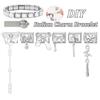 Personalized DIY Bow Series Charm Bracelet Flower Butterfly Heart Chain Bead Fit 9mm Bracelet Stainless Steel Valentine's Gift