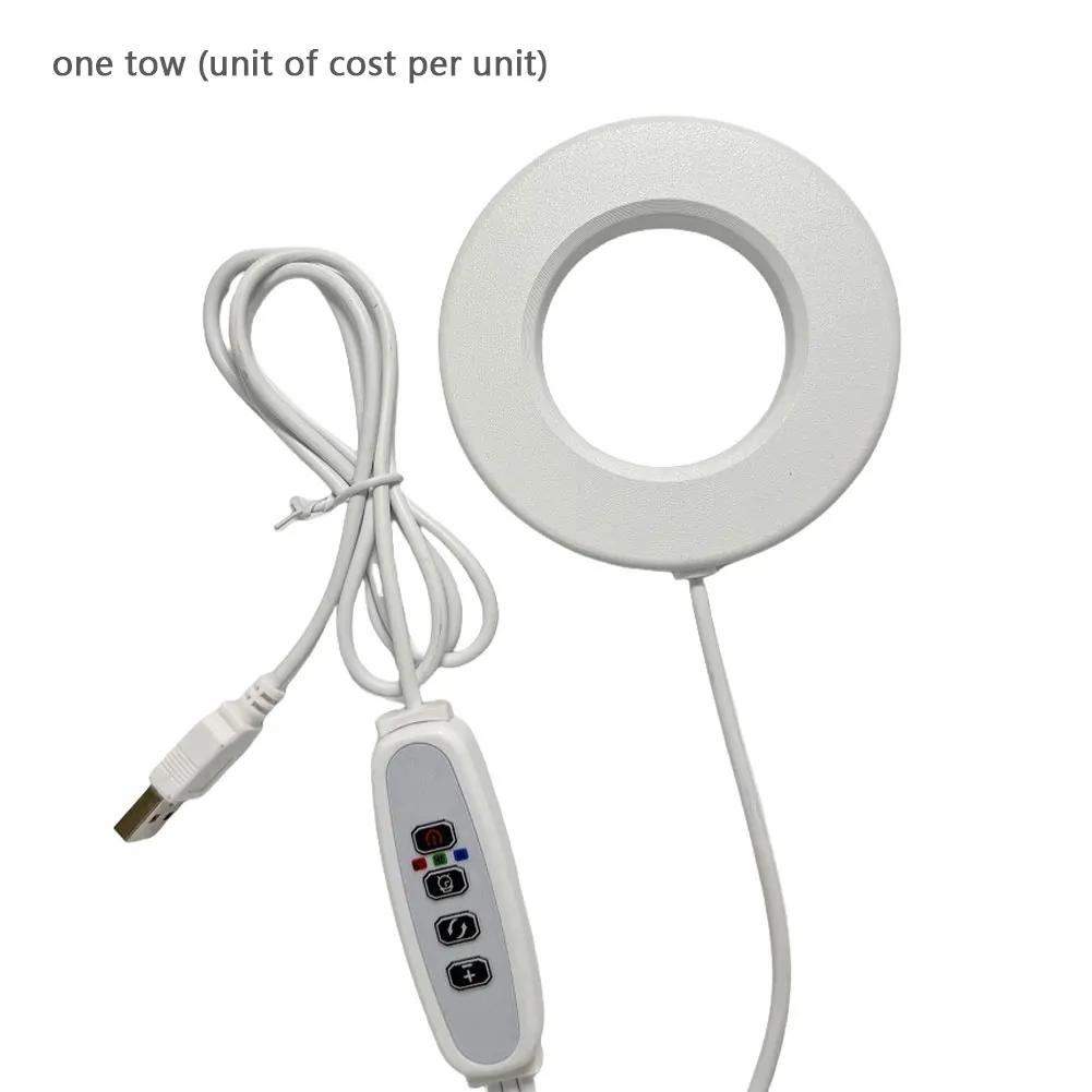 

Потолочный светильник для выращивания полного спектра 4 уровня диммирования Лампа для выращивания Halo с регулируемой высотой Подсветка для растений под шкаф для комнатных растений