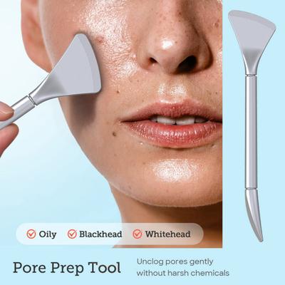 Blackhead Cleaning Tool Stainless Steel Pore Cleaning Spatula Face Scraper for Women