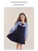 Girls' Striped Sailor Collar Dress with Skirt - Spring 2026 Collection