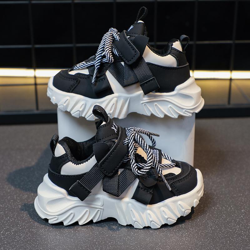 Kids Sport Chunky Shoes Mesh Breathable Casual Girls Sneakers Children Boy Shoes