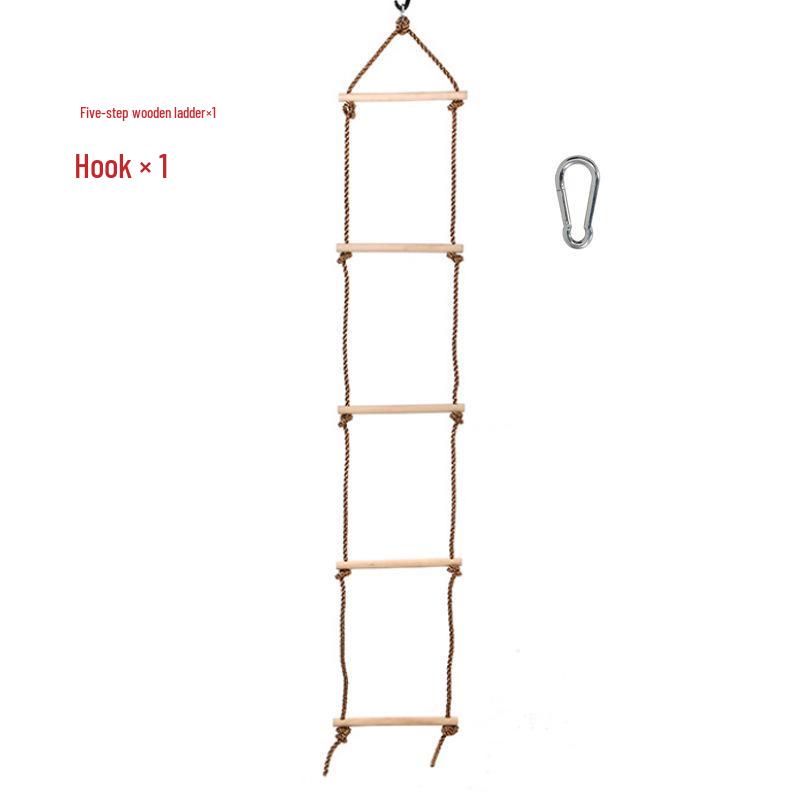 Children's Outdoor Wooden Climbing and Swing Toy - Five-Speed Amusement Equipment