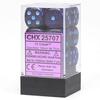 D6 Dice Speckled 16mm (12 Dice) (Cobalt)
