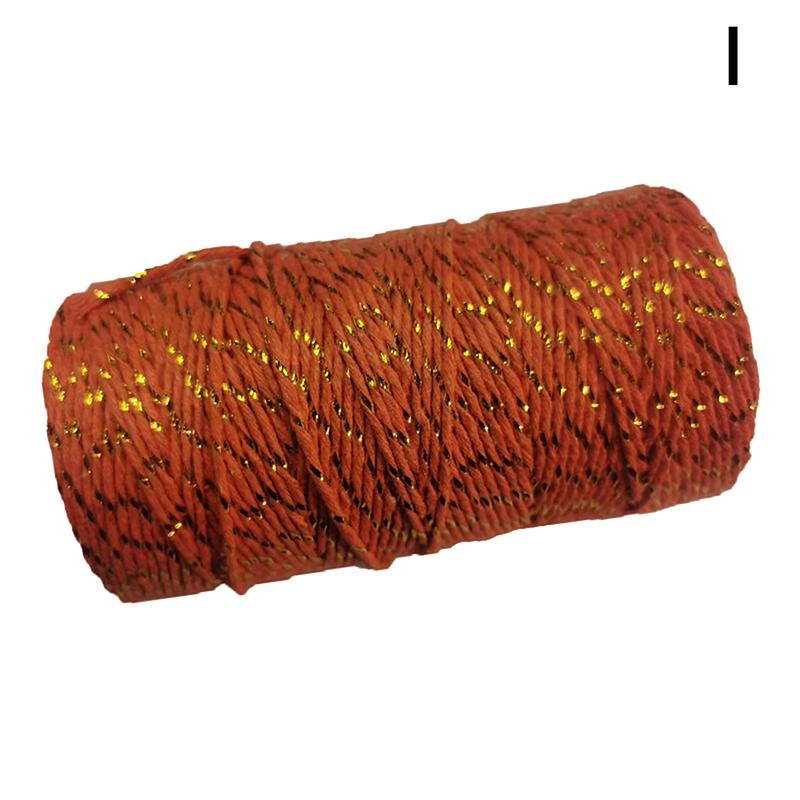 

1 рулон 2 мм * 100 м 11 цветов хлопковый шпагат веревка шнур для завязывания рождественских свадебных украшений подарочная упаковка нить для самостоятельного изготовления подарков обертка