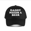 Papa braucht ein Bier Kappe Baseballkappe Mode Unisex Sonnenhut Damen Outdoor Sport Snapback Kappe