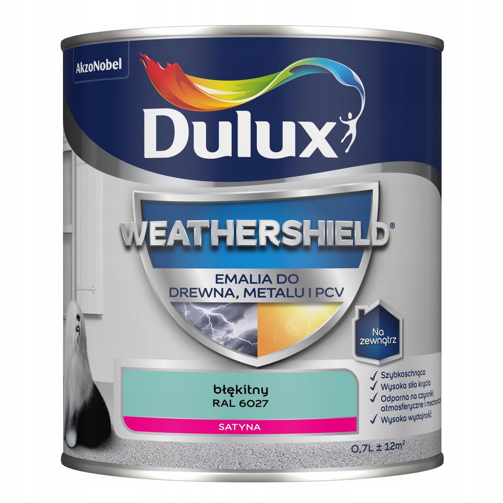 Dulux Weathershield Smalto Acrilico Per Metallo E Legno Blu 0,7L