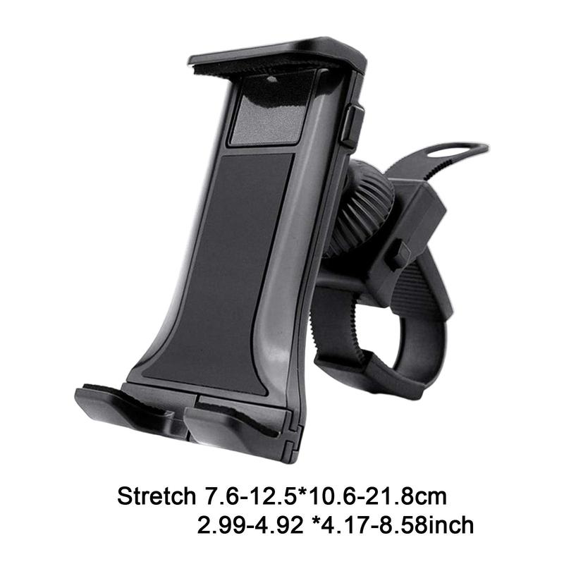 Motorcycle Phone Holder 360 Rotation Mountain Road Bike Detachable Anti Shaking Mobile Phone Clamp for Stroller Treadmill E Bike