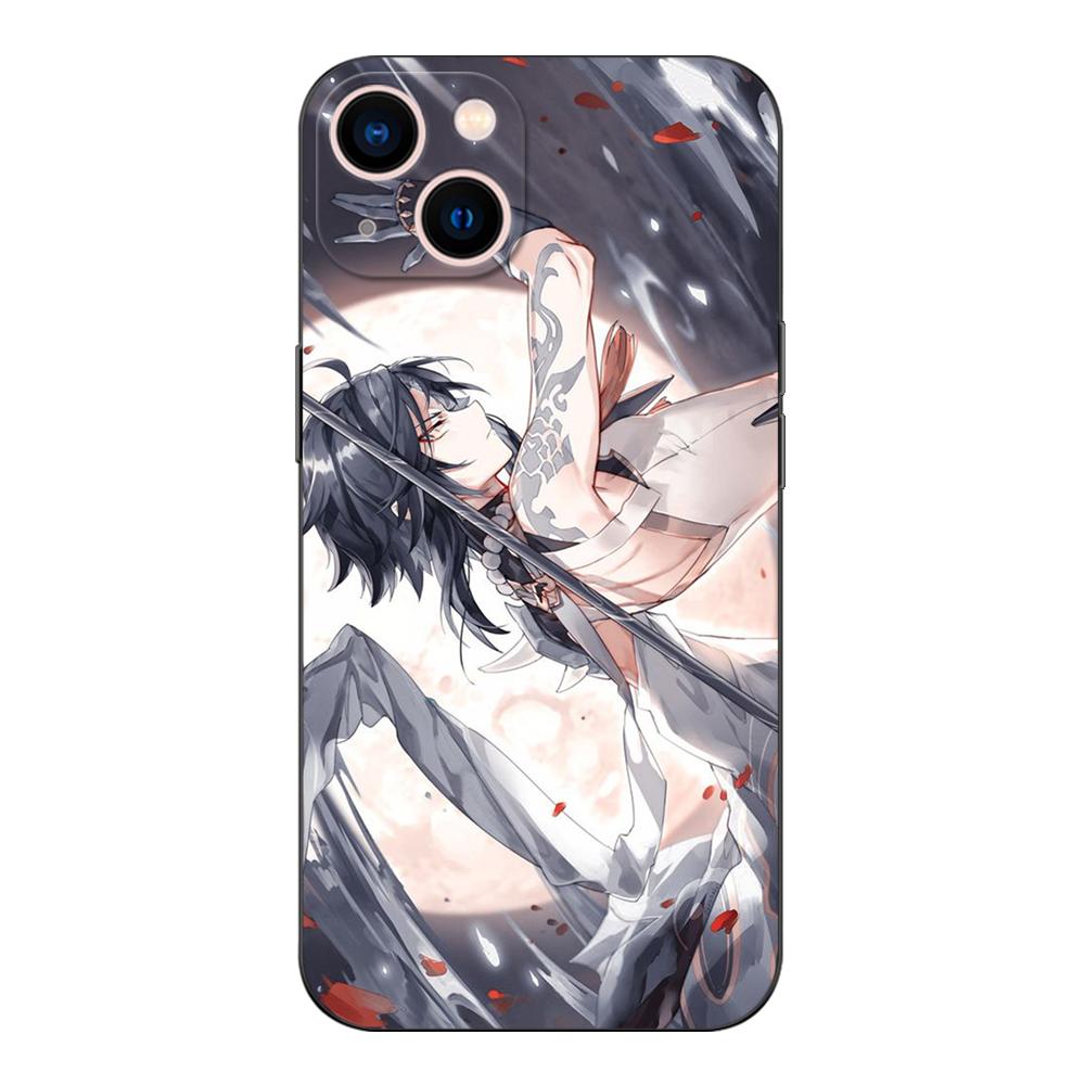 Schwarze TPU-Hülle für Motorola Moto G52 G42 G60 4G G60S G71 G9 Play Plus Power One 5G Ace Impact Xiao Genshin