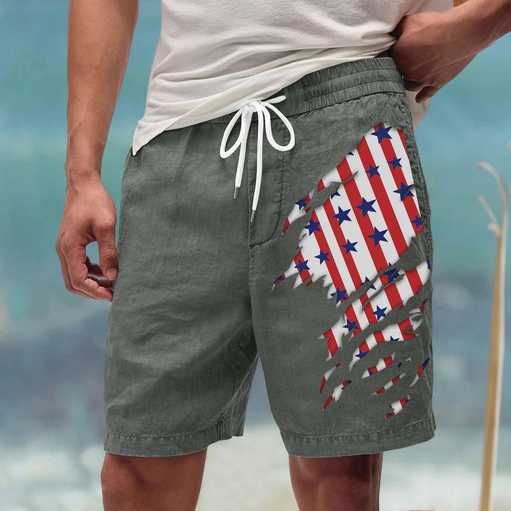 Men's Summer Large Casual Loose Sports Pants Beach Shorts