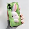 For Cricket Icon 2026 Case AT&T Propel 3 5G (U656AA) Back Cover Cute Love Rabbit Funny Soft Silicone Black Protective Phone Case